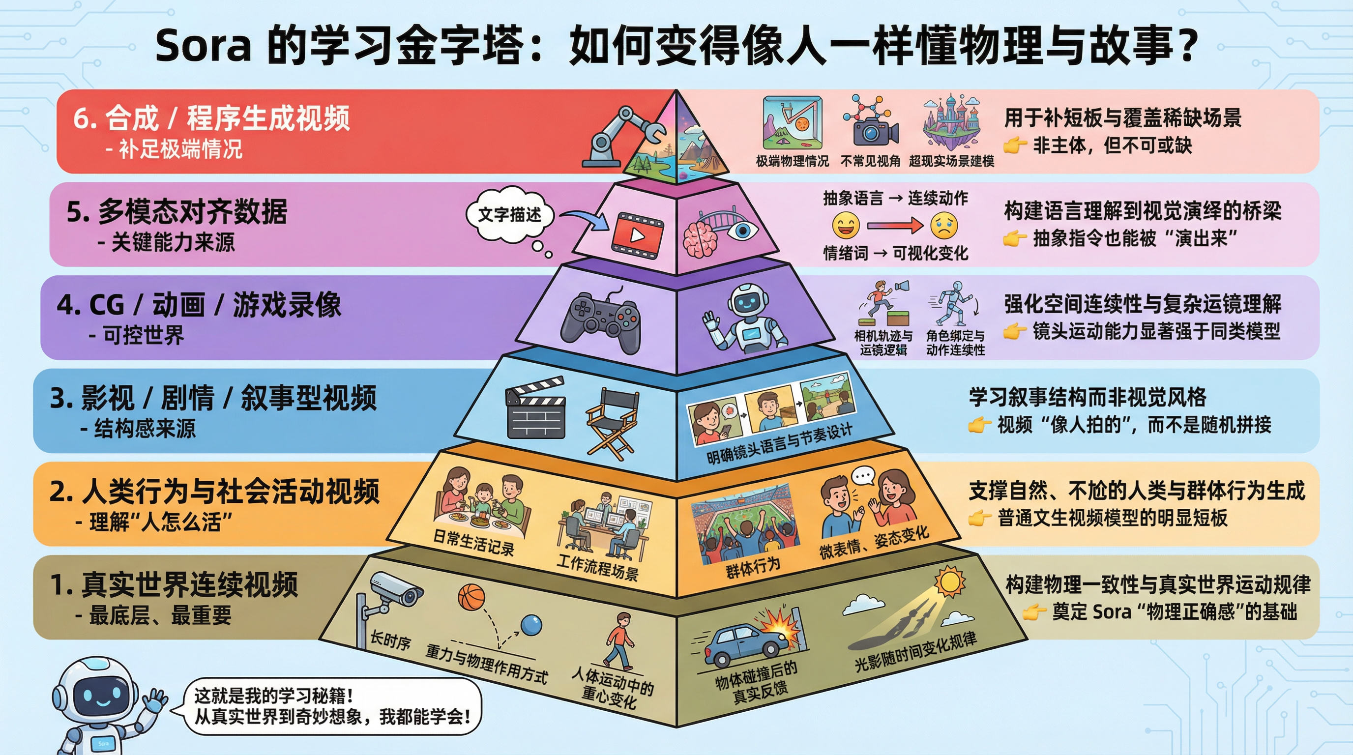 Sora 2训练集金字塔结构